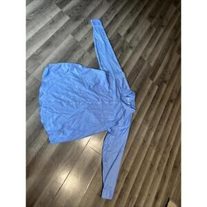 Geoffrey Beene 18.5 36/37 Wrinkle Free Tall Blue Long Sleeve Button Up